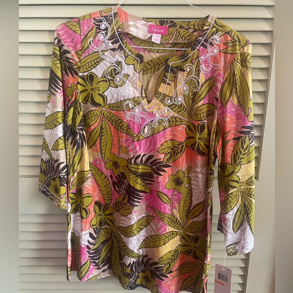 Pappagallo Tunic NWT